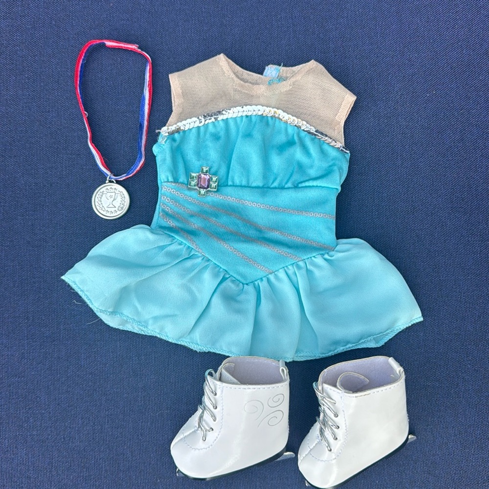 America Girl Doll Ice Skating Set